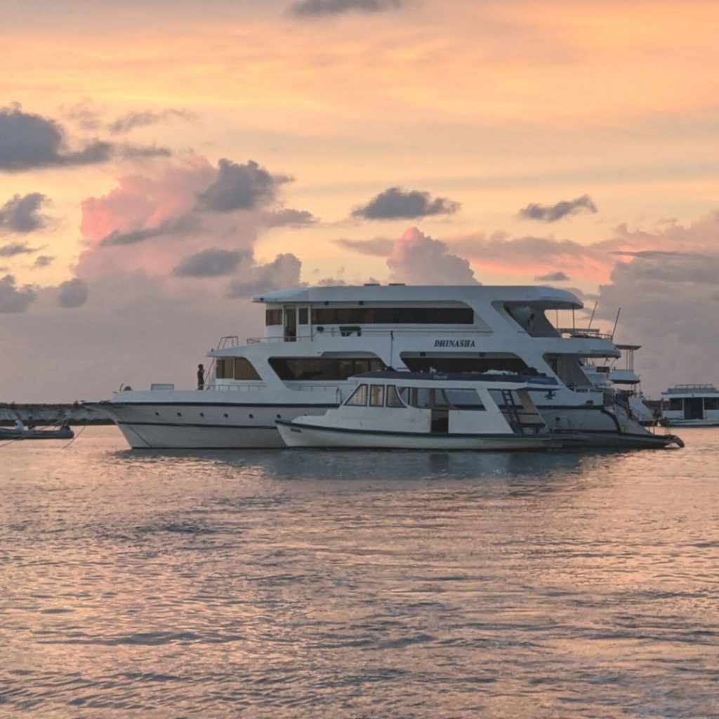 Maldives side retreat liveaboard safari boat dhinasha sunset cynthia travels